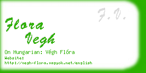 flora vegh business card
