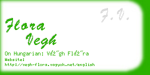 flora vegh business card